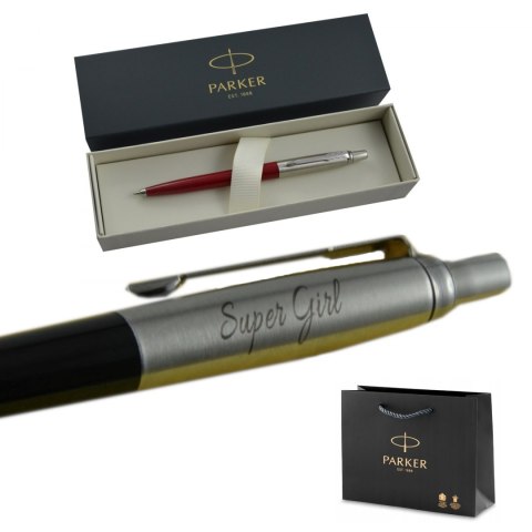 Długopis Parker Jotter Czerwony grawer Długopis Parker Jotter Czerwony grawer