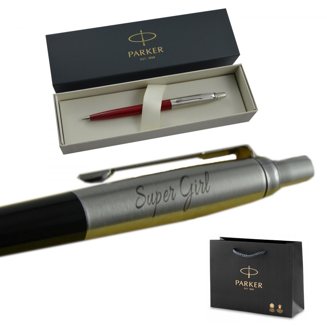 Długopis Parker Jotter Czerwony grawer Długopis Parker Jotter Czerwony grawer