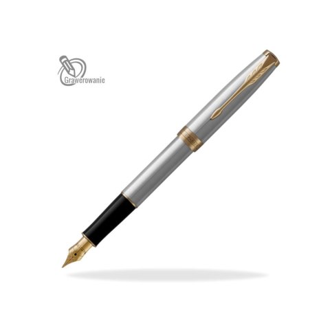 Pióro wieczne Parker Sonnet Stalowy GT Pióro wieczne Parker Sonnet Stalowy GT