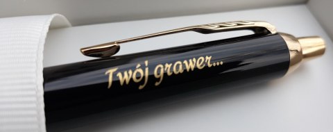 Długopis Parker IM Czarny GT 1931666 Długopis Parker IM Czarny GT 1931666