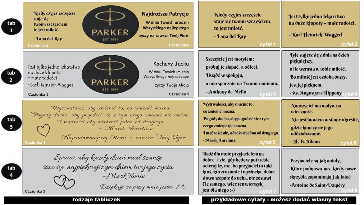 Zestaw Parker Długopis Sonnet czarny z etui grawer Zestaw Parker Długopis Sonnet czarny z etui grawer