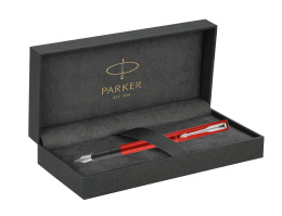 Pióro wieczne Parker Vector XL Czerwone z tłoczkiem etui Premium
