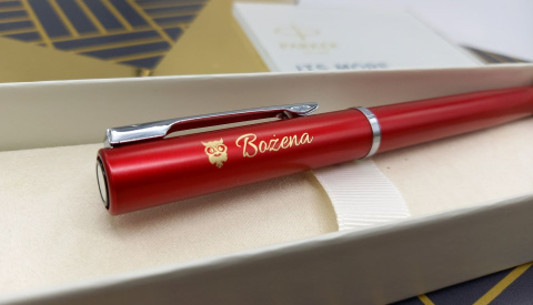 Pióro wieczne Parker Vector XL Czerwone z tłoczkiem etui Premium Pióro wieczne Parker Vector XL Czerwone z tłoczkiem etui Premium