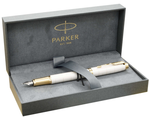 Pióro wieczne Parker IM Premium Perłowe Pearl GT z tabliczką Pióro wieczne Parker IM Premium Perłowe Pearl GT z tabliczką