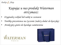 Pióro wieczne Waterman Allure Czarne Premium Box