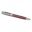 Długopis Parker Sonnet Premium Metal & Red etui Premium 2024 Skóra Naturalna