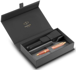 Długopis Parker IM Rituals Orange GT etui Premium skóra Naturalna