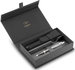 Długopis Parker IM Rituals Szary Grey etui Premium skóra Naturalna