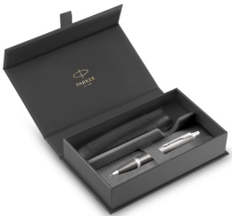 Długopis Parker IM Rituals Szary Grey etui Premium skóra Ekologiczna