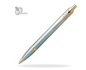 Długopis Parker IM Rituals Turquoise Green etui Premium skóra Naturalna