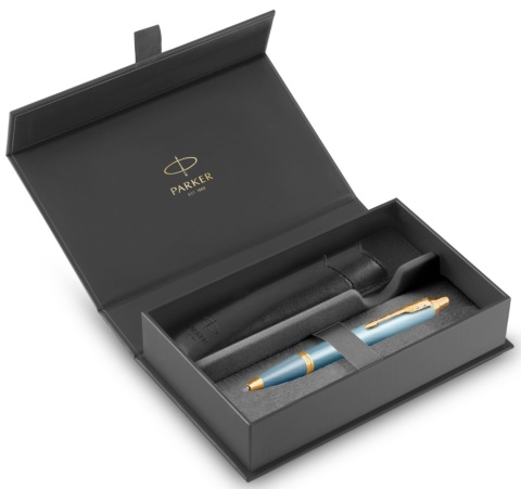 Długopis Parker IM Rituals Turquoise Green etui Premium skóra Ekologiczna Długopis Parker IM Rituals Turquoise Green etui Premium skóra Ekologiczna