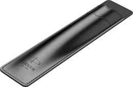 Etui piórnik wsuwany Parker czarny na 1 produkt skóra ekologiczna