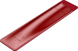 Etui piórnik wsuwany Parker czerwony na 1 produkt skóra ekologiczna