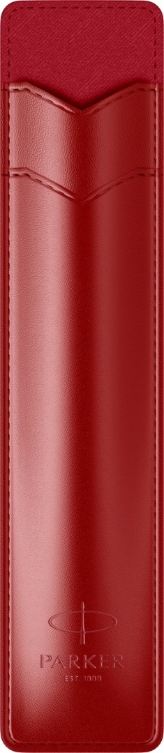 Etui piórnik wsuwany Parker czerwony na 1 produkt skóra ekologiczna