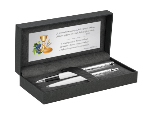 Jotter Biały Pióro wieczne i długopis w etui Premium z tabliczką Jotter Biały Pióro wieczne i długopis w etui Premium z tabliczką