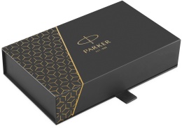 Pióro wieczne Parker IM Brushed Metal Stalowe GT etui Premium Skóra Naturalna