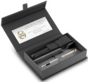 Pióro wieczne Parker IM Stalowy GT etui Premium skóra naturalna z tabliczką