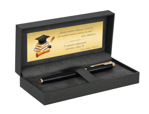 Pióro wieczne Parker IM Czarny GT etui Premium z tabliczką dla Nauczyciela Pióro wieczne Parker IM Czarny GT etui Premium z tabliczką dla Nauczyciela