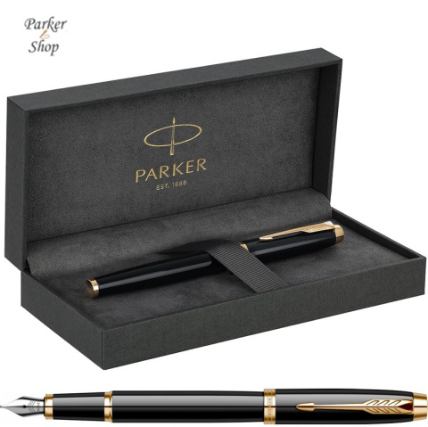 Pióro wieczne Parker IM Czarny GT etui Premium stalówka F Pióro wieczne Parker IM Czarny GT etui Premium stalówka F