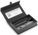 Pióro wieczne Parker IM Stalowy GT etui Premium skóra ekologiczna z tabliczką