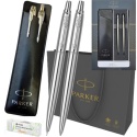 Zestaw Jotter Stalowy CT Długopis i ołówek z Etui płaskie Parker