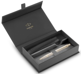 Długopis Parker IM Professionals Monochr Szampański etui Premium skóra ekologiczna