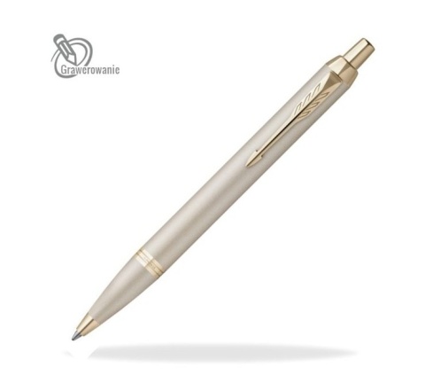 Długopis Parker IM Professionals Monochrome Szampański etui wsuwane