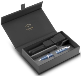 Długopis Parker IM Rituals Blue CT etui Premium skóra Naturalna