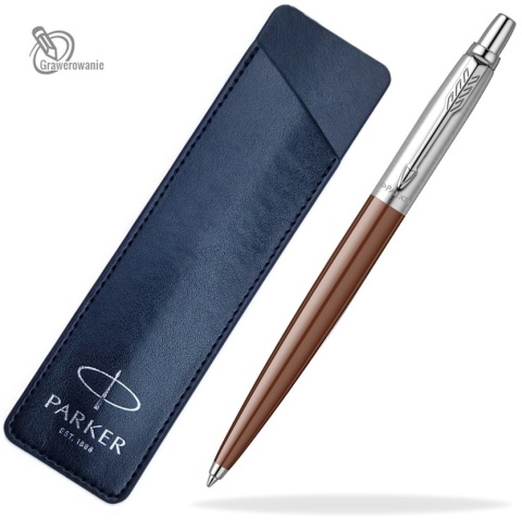 Długopis Parker Jotter Originals czekoladowy brąz Etui wsuwane