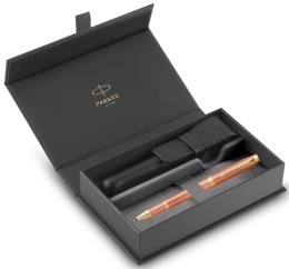 Pióro kulkowe Parker IM Rituals Orange GT etui Premium skóra Naturalna