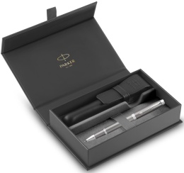 Pióro kulkowe Parker IM Rituals Szary Grey etui Premium skóra Naturalna