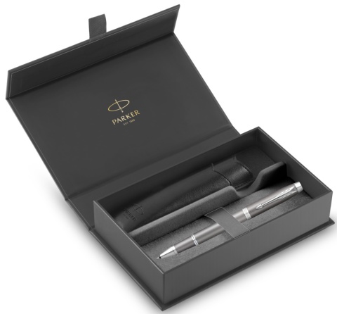 Pióro kulkowe Parker IM Rituals Szary Grey etui Premium skóra Ekologiczna Pióro kulkowe Parker IM Rituals Szary Grey etui Premium skóra Ekologiczna