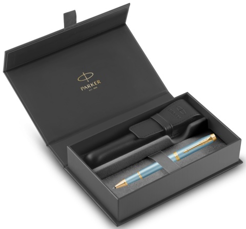 Pióro kulkowe Parker IM Rituals Turquoise Green etui Premium skóra Naturalna Pióro kulkowe Parker IM Rituals Turquoise Green etui Premium skóra Naturalna