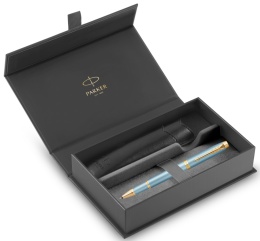 Pióro kulkowe Parker IM Rituals Turquoise Green etui Premium skóra Ekologiczna