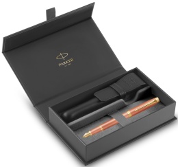 Pióro wieczne Parker IM Rituals Orange GT etui Premium skóra Naturalna