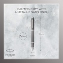Pióro wieczne Parker IM Rituals Szary Grey etui Premium skóra Naturalna