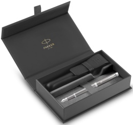 Pióro wieczne Parker IM Rituals Szary Grey etui Premium skóra Naturalna