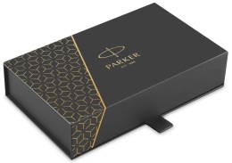 Pióro wieczne Parker Jotter Stalowy GT etui Premium skóra naturalna z tabliczką