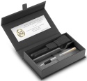 Pióro wieczne Parker Jotter Stalowy GT etui Premium skóra naturalna z tabliczką