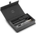 Pióro wieczne Parker Jotter Stalowy GT etui Premium z etui skóra naturalna