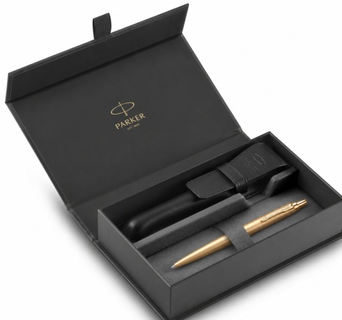Długopis Parker Jotter XL Gold etui Premium skóra naturalna
