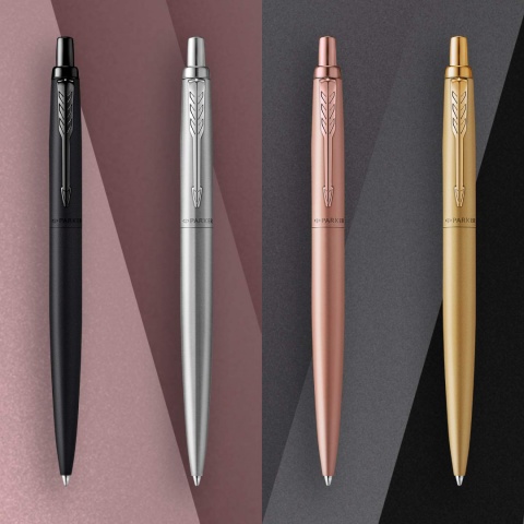 Długopis Parker Jotter XL Pink Gold różowe złoto etui skóra naturalna