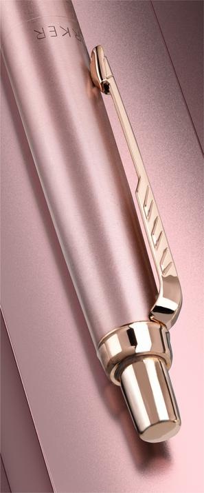 Długopis Parker Jotter XL Pink Gold różowe złoto etui skóra naturalna