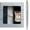 Długopis Parker Jotter Stainless Steel Stalowy GT zestaw ze świeczką Yankee Candle