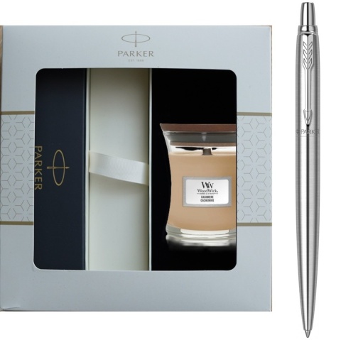 Długopis Parker Jotter Stalowy CT ze świeczką Yankee Candle