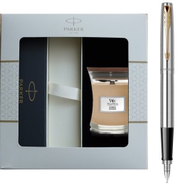 Pióro wieczne Parker Jotter Stalowy GT ze świeczką Yankee Candle