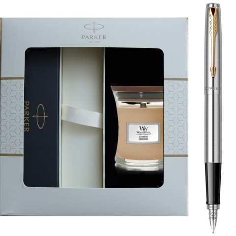 Pióro wieczne Parker Jotter Stalowy GT ze świeczką Yankee Candle