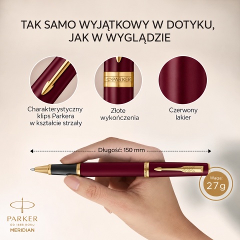 Pióro kulkowe Parker Meridian Czerwone GT 2231414