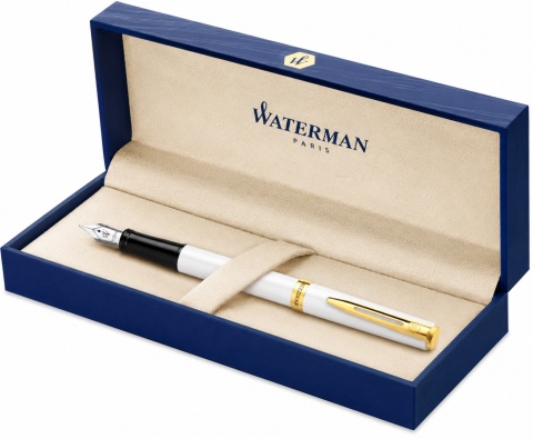 Pióro wieczne Waterman Impression Białe GT etui Premium