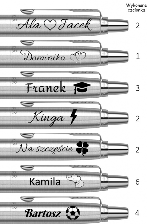 Pióro wieczne i długopis Jotter Stalowy GT etui skóra ekologiczna z tabliczką